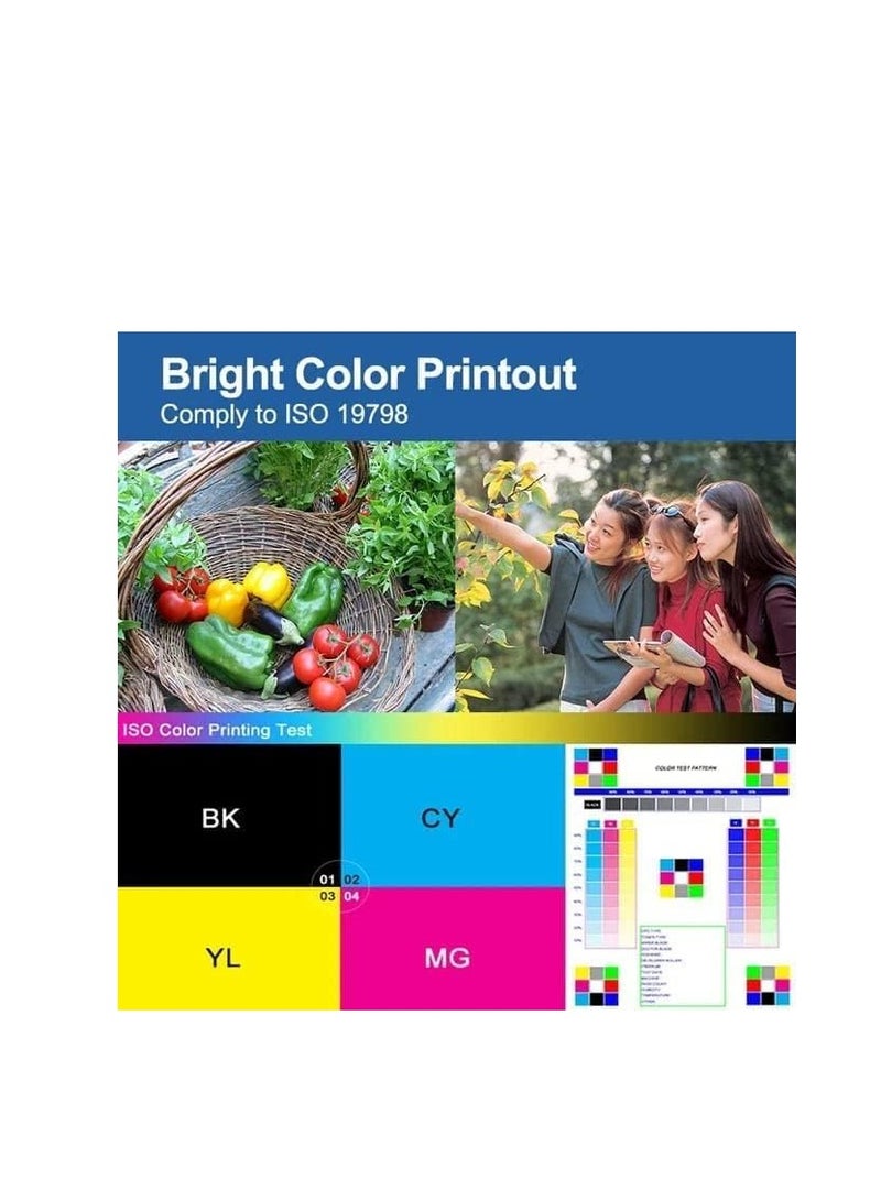 Terabyte CLT-404 compatible toner cartridge for Samsung CLT-404 CLT-K404S CLT-C404S CLT-M404S CLT-Y404S use with Xpress C430W C430FW C480FW SL-C430W SL-C480W SL-C480FN C480 C43x C48x printer (4 pieces) - Image 3