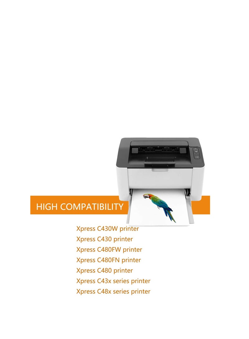 Terabyte CLT-404 compatible toner cartridge for Samsung CLT-404 CLT-K404S CLT-C404S CLT-M404S CLT-Y404S use with Xpress C430W C430FW C480FW SL-C430W SL-C480W SL-C480FN C480 C43x C48x printer (4 pieces) - Image 4