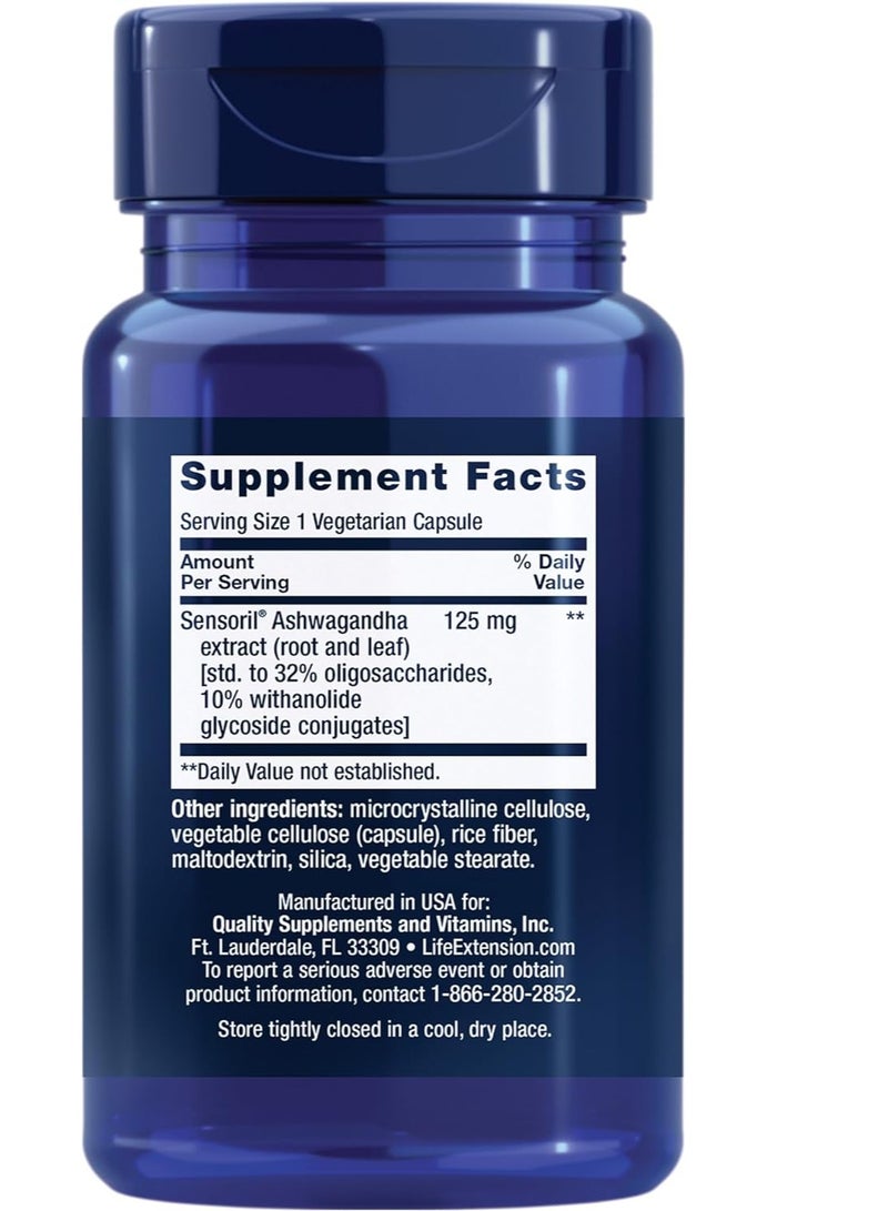 Life Extension Optimized Ashwagandha Stress Management Supplement for a Healthy 60 Capsules 60 Servings - Image 2
