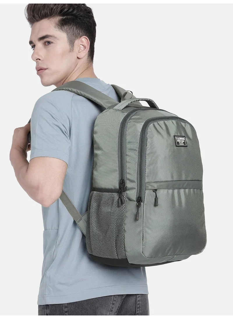 TEAKWOOD Grey Teakwood  Grey 15 " Laptop Compartment Unisex Laptop Backpack  | Best Price UAE