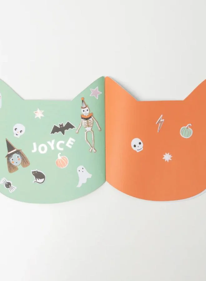 Meri Meri Halloween Cat Sticker Sketch Book
