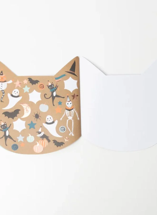 Meri Meri Halloween Cat Sticker Sketch Book