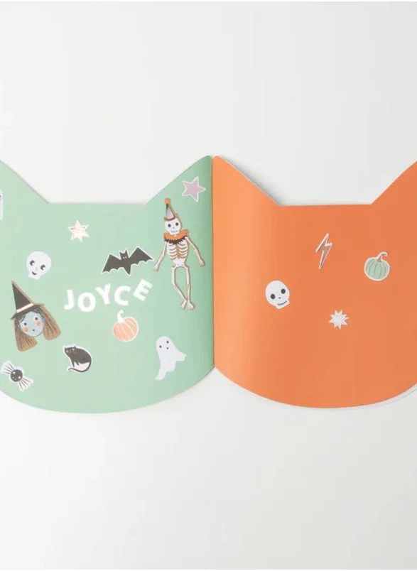 Meri Meri Halloween Cat Sticker Sketch Book
