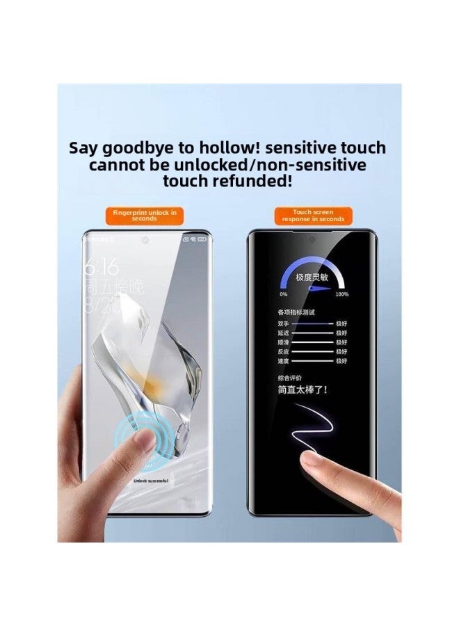 Applicable To One Plus Ace3Pro Tempered Film 12Ace2 Mobile Phone Film Oppo1 11 Two Anti-peep 1 Plus Ace2v Racing-Color:Imported Hydrogel Film Ultra-clear 2-piece Bare Metal Feel √ Refuse To Warp √ Fingerprint Unlocking In Seconds-Size:Oneplus Ace3  - Image 3