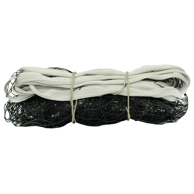 TRIUMPH Kay Kay Volley Ball Net VB 102-AA Nylon Net 9 Mesh Black Color with Both Side Nylon Tape and Nylon Rope - Image 1