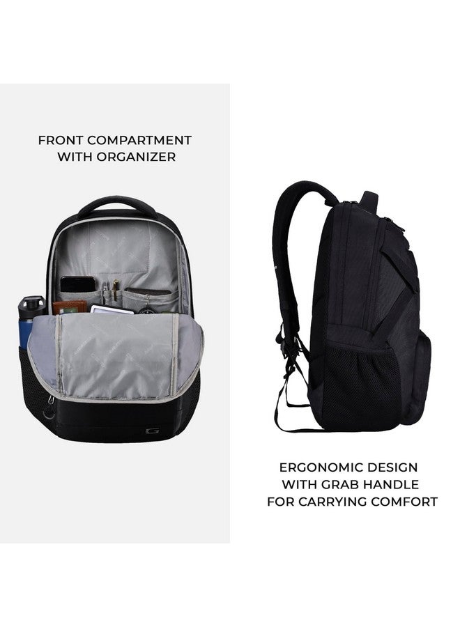 Gear Aspire 30L Medium Water Restant Office Laptop Backpack /Backpack for Men/Women (Black) - Image 5