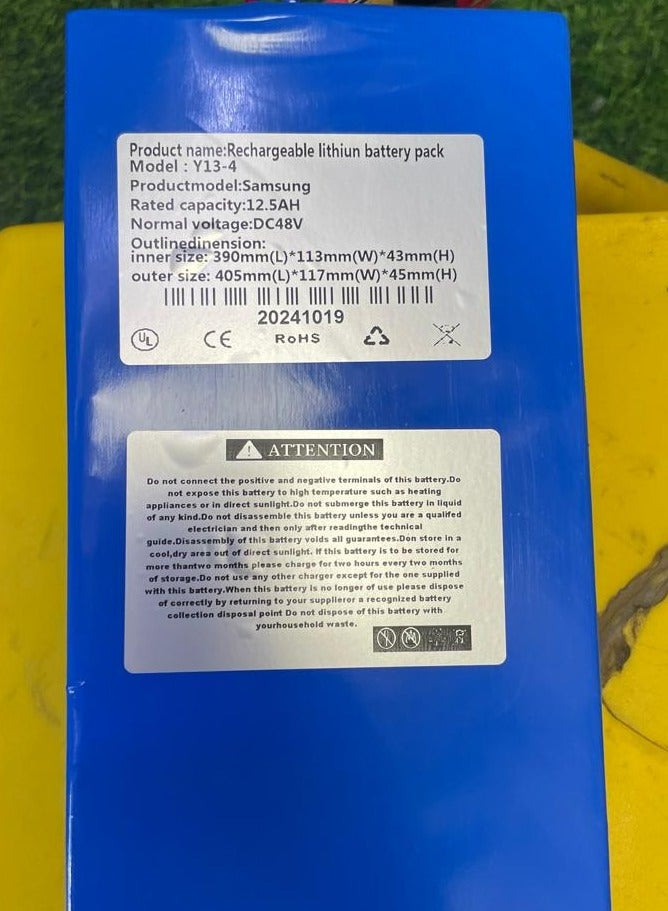Chenxian Battery Pack 48V 12.5 AH Lithium High Quality Rechargeable Battery Pack Suitable for Electric Scooter Electric Bicycles - Image 5