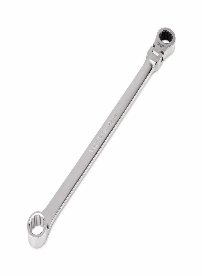 TEKTON 22 mm Long Fixed/Flex Head 12-Point Ratcheting Box End Wrench | WRB35422 - Image 1