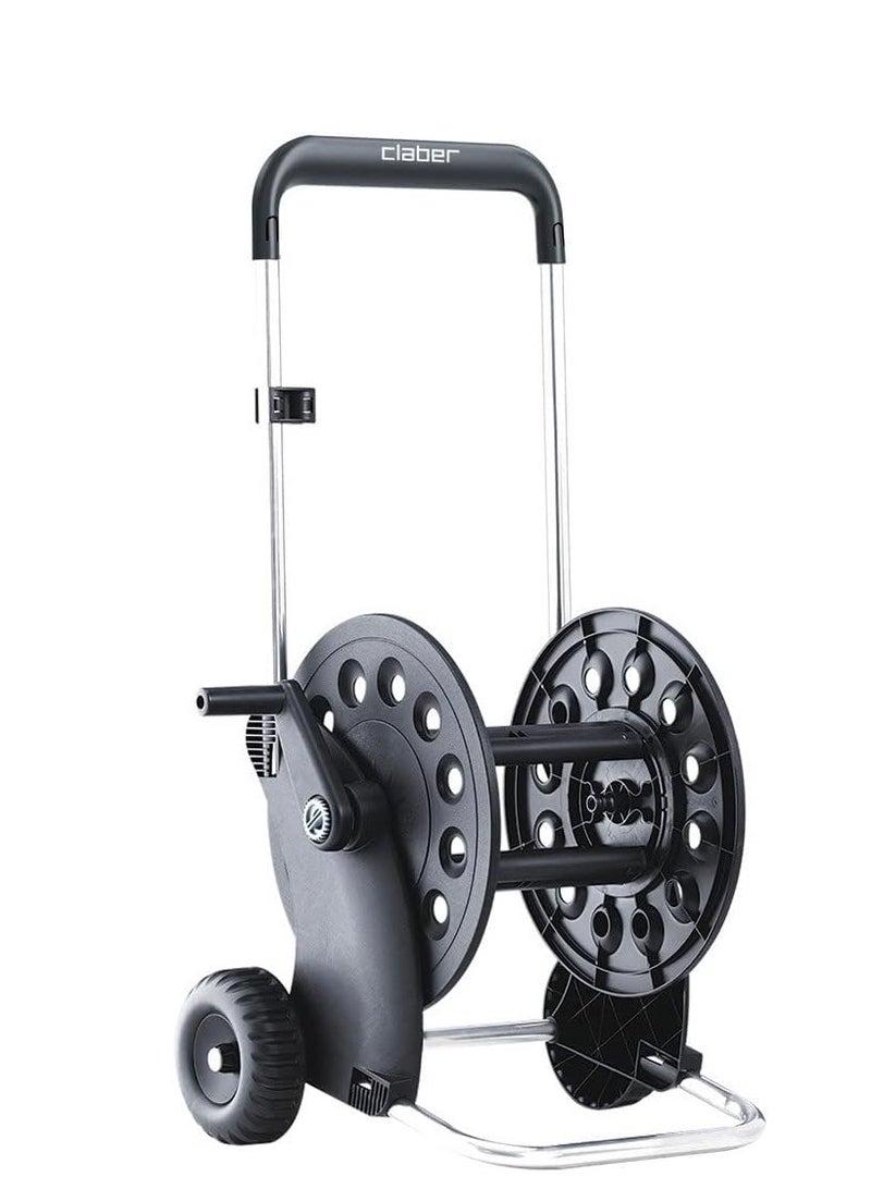 Claber Ecosei sturdy Hose Reel Cart, Black - Image 1