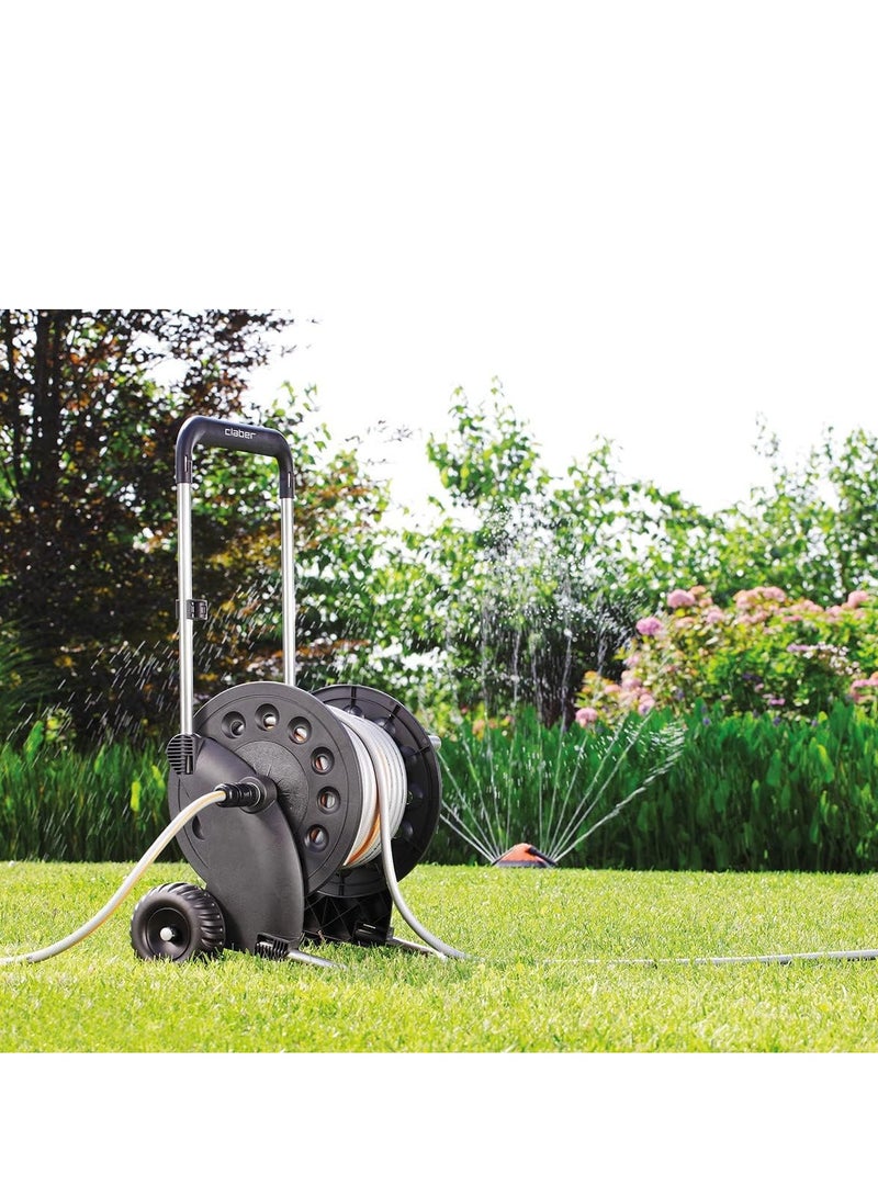 Claber Ecosei sturdy Hose Reel Cart, Black - Image 4