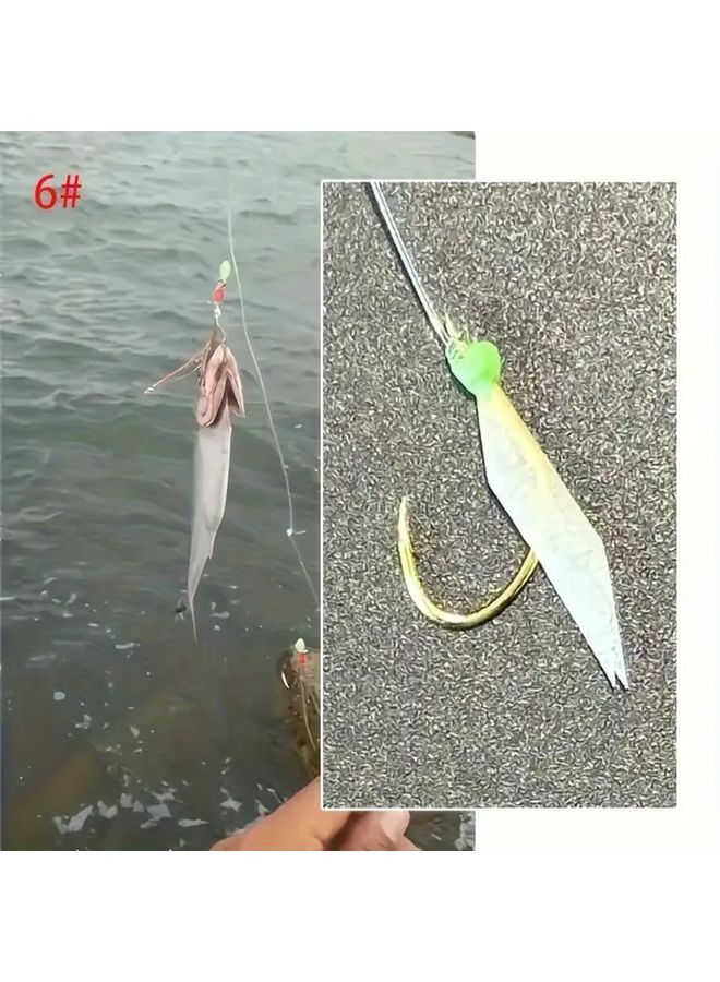 5 Pcs Fishing Flasher Bait Rigs Glow Beads Hooks 6 Size 5 Packs For Freshwater And Saltwater - Image 5