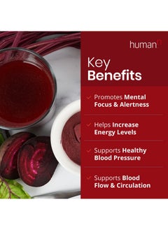 Humann Superbeets Energy Plus With Grape Seed Extract Includes Beet Root Powder Green Tea Extract Caffeine Vitamin C Nongmo Superfood Supplement 5.87Oz  - Image 5
