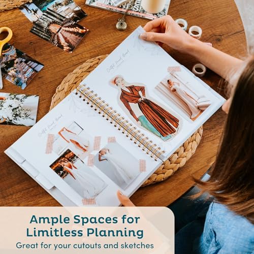 Nook Theory Timeless Premium Wedding Planner Book and Organizer – Timeless Premium Wedding Planner Book and Organizer – Wedding Planning Book, Comprehensive Keepsake & Countdown Binder, Perfect Engagement Gift for Women, 11" x 9" (Blossom) - Image 5