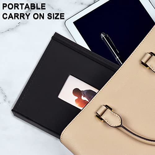 Vienrose Instax Mini Photo Album Book 208 Pictures 2x3 Polaroid Photo Album, for Fujifilm Instax Mini 7s 8 9 11 12 25 26 40 50s 90 Evo Z2300 Instant Camera photo, Kpop Photocard Black - Image 3