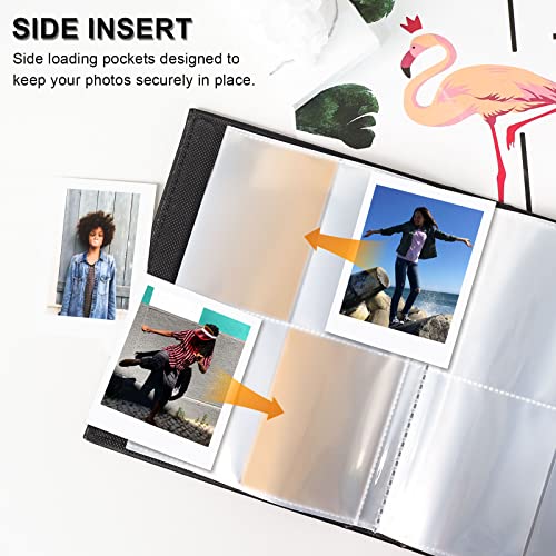 Vienrose Instax Mini Photo Album Book 208 Pictures 2x3 Polaroid Photo Album, for Fujifilm Instax Mini 7s 8 9 11 12 25 26 40 50s 90 Evo Z2300 Instant Camera photo, Kpop Photocard Black - Image 4