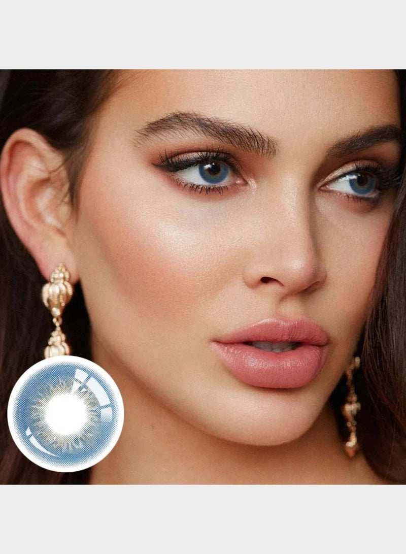 يونيبلينغ عدسات لاصقة ملونة سين الأزرق (سنوية) - Image 1