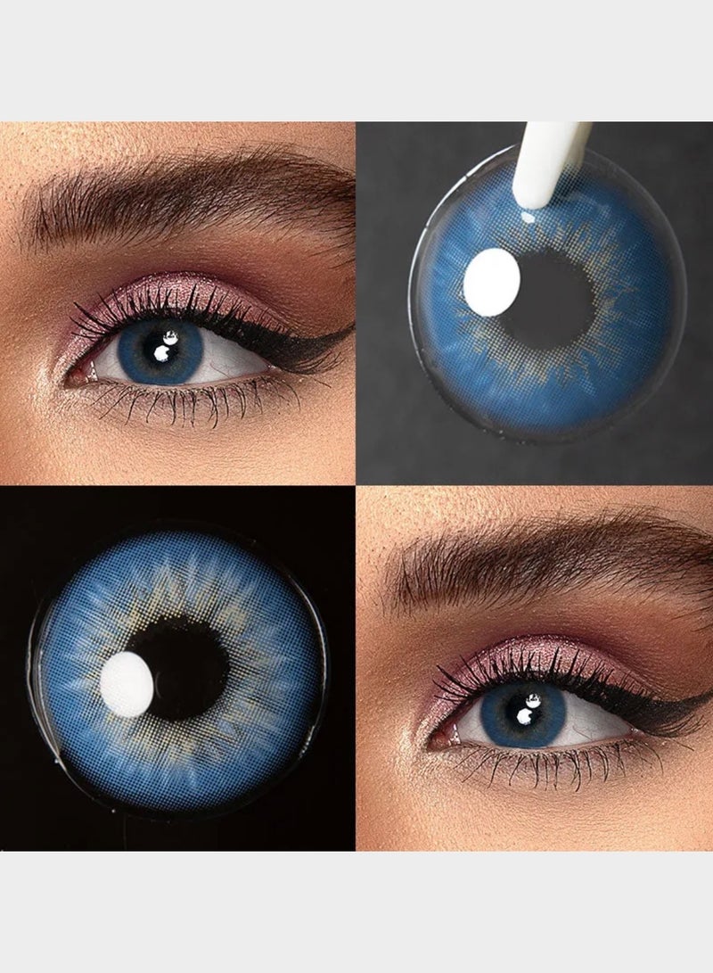 يونيبلينغ عدسات لاصقة ملونة سين الأزرق (سنوية) - Image 2