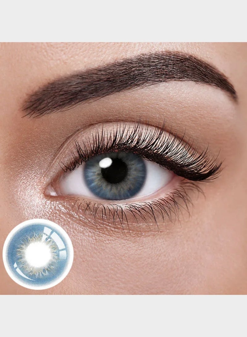 يونيبلينغ عدسات لاصقة ملونة سين الأزرق (سنوية) - Image 3