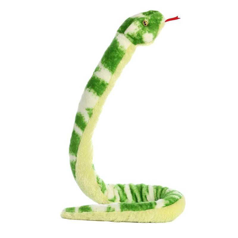 AuroraÂ® Realistic Snake Emerald Tree Boa Stuffed Animal - Lifelike - Versatile Fun - Green 50 Inches - Image 1