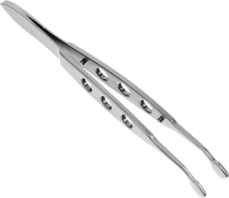 VILLCASE Metal Eyelid Tweezer Meibomian Gland Expressor 4x5mm Accurate Skin Care Tool for Women Eye Beauty and Eyelid Massage Treatment - Image 1