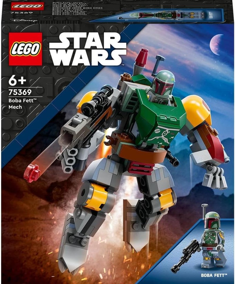 LEGO 75369 Star Wars Boba Fett Mech, Buildable Action Figure Toy with Stud-Shooting Blaster and Jetpack with Flick Shooter, Collectible Set for Kids - Image 2