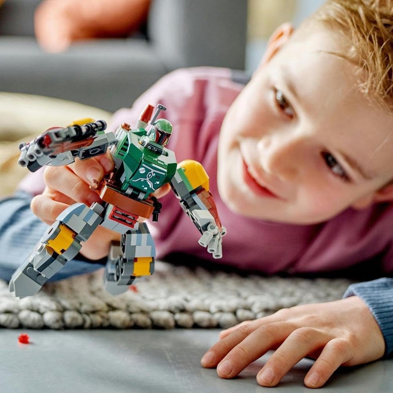 LEGO 75369 Star Wars Boba Fett Mech, Buildable Action Figure Toy with Stud-Shooting Blaster and Jetpack with Flick Shooter, Collectible Set for Kids - Image 3