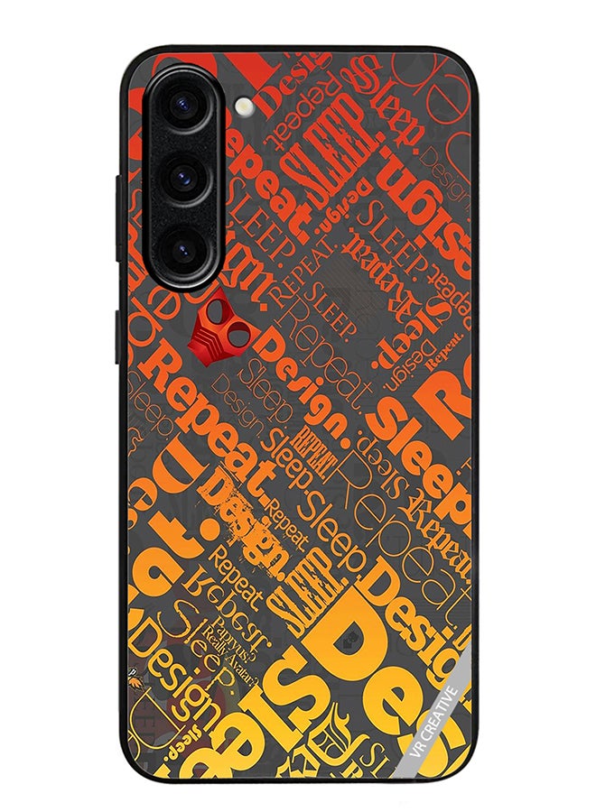 VR CREATIVE Protective Case Cover For Samsung Galaxy S24 Sleep Repeat Design Multicolour - Image 1