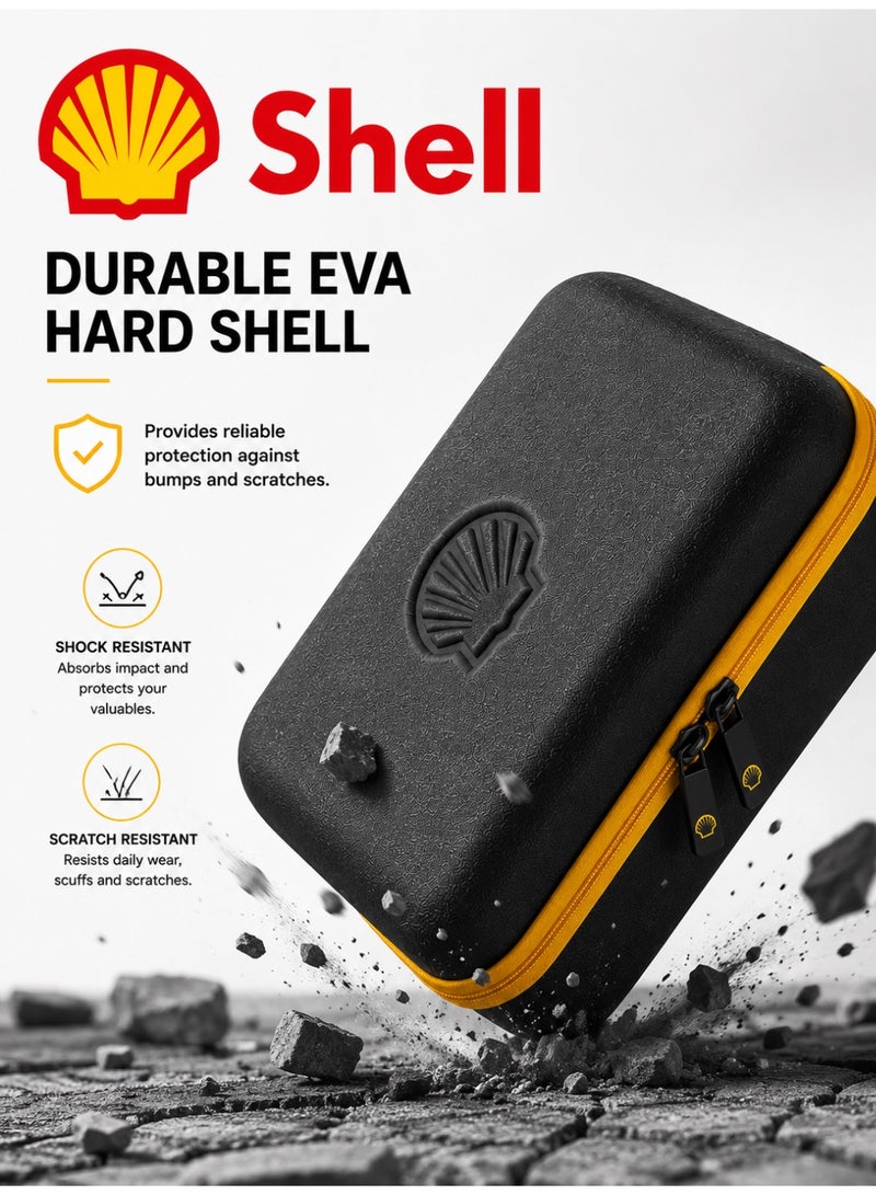 شل حقيبة حمل SHELL  من مادة EVA | منظم ملحقات سيارات محمول | حقيبة تخزين صلبة مقاومة للصدمات | حماية مثالية للسفر لمستلزمات السيارة - Image 4