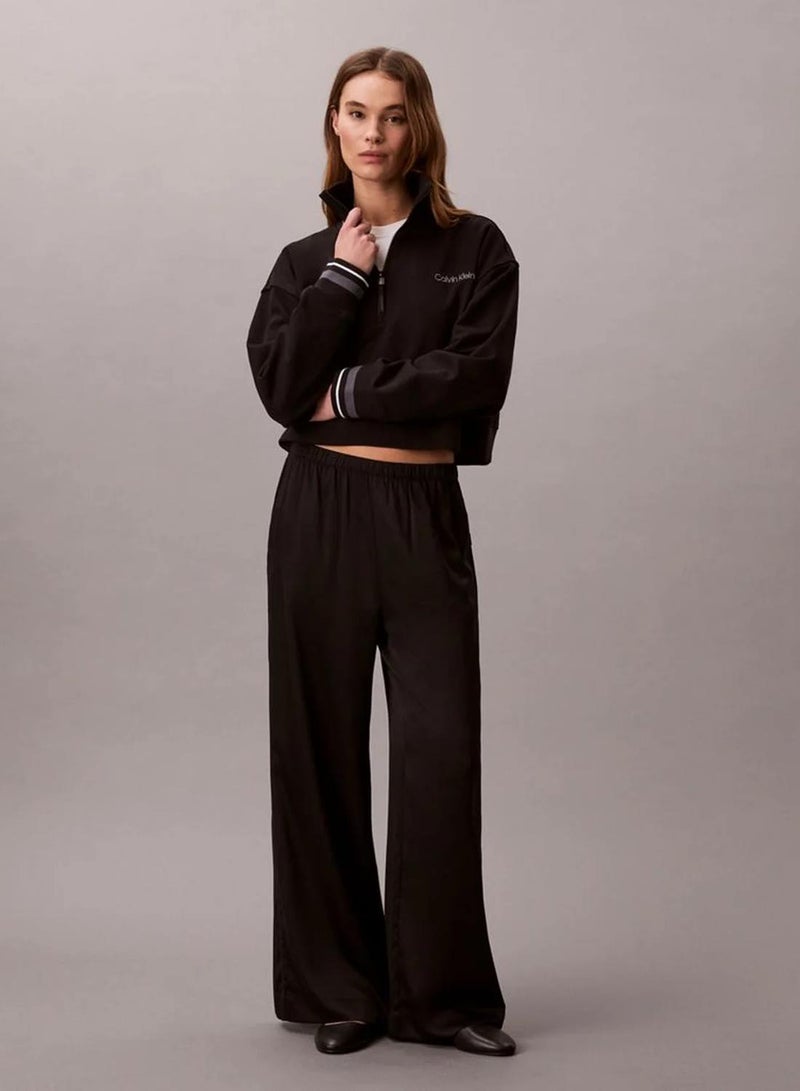 CALVIN KLEIN French Terry 1/4 Zip Sweatshirt - Image 2