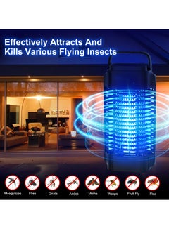 Necomi Outdoor Insect Killer, Mosquito Killer With Led Light, Outdoor Indoor Fly Trap, Insect Repellent Electric Fly Trap, Suitable For Courtyard  - Image 2