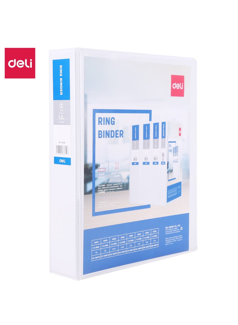 Deli Deli E5613N Ring Binder – ideal for document organization, presentations & long-term file storage  - Image 1