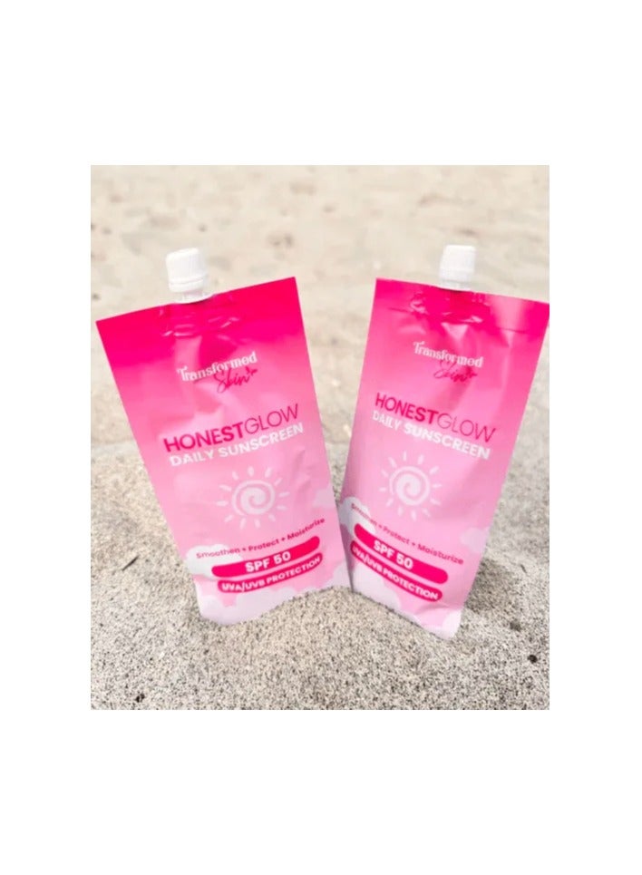 Transformed Skin Honest Glow Daily Sunscreen Spf 50 - 50 grams - Image 3