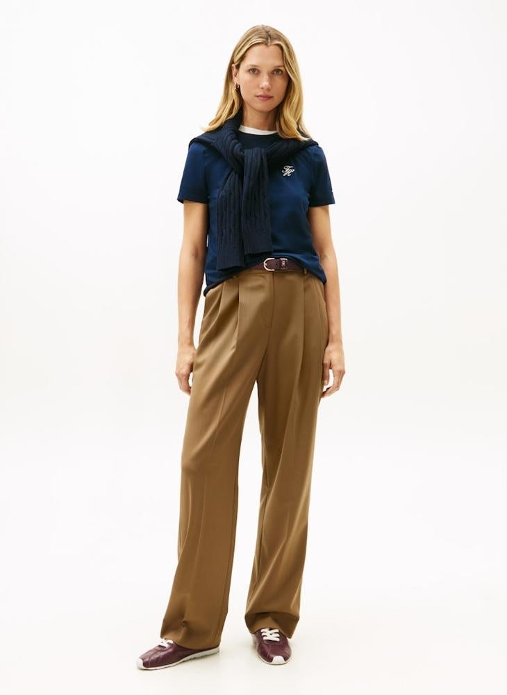 تومي هيلفيغر تيشيرت بياقة دائرية وشعار - Image 4