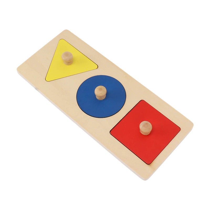 Wooden Knob Puzzle: Eco-Friendly Basswood, Large Smooth Knobs, Thick Shapes - Develop Spatial Reasoning Color Perception, Parent-Child Interaction for Baby Toddlers Home Kindergarten Holiday Party - Image 5