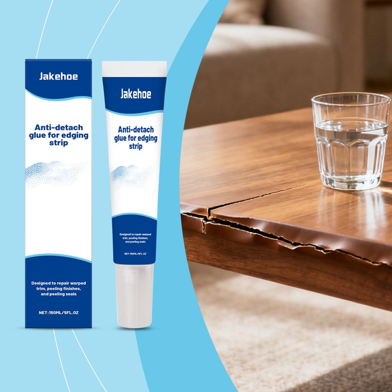Jakehoe Anti-Shedding Edge Banding Glue, Wood Board Cracking Care, Multi-Material Adaptable Home Decoration Edge Banding Repair Glue - Image 2