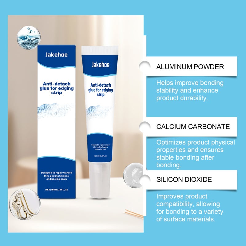Jakehoe Anti-Shedding Edge Banding Glue, Wood Board Cracking Care, Multi-Material Adaptable Home Decoration Edge Banding Repair Glue - Image 5