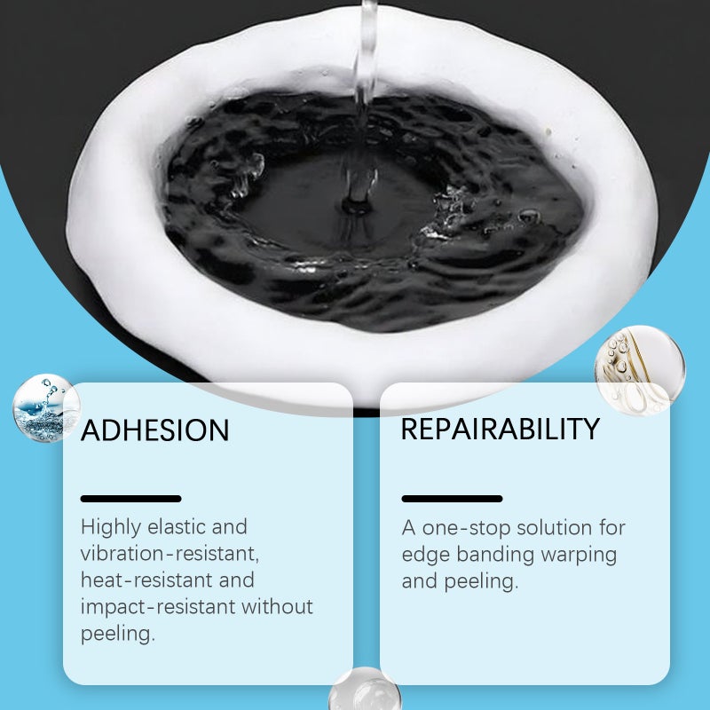 Jakehoe Anti-Shedding Edge Banding Glue, Wood Board Cracking Care, Multi-Material Adaptable Home Decoration Edge Banding Repair Glue - Image 3