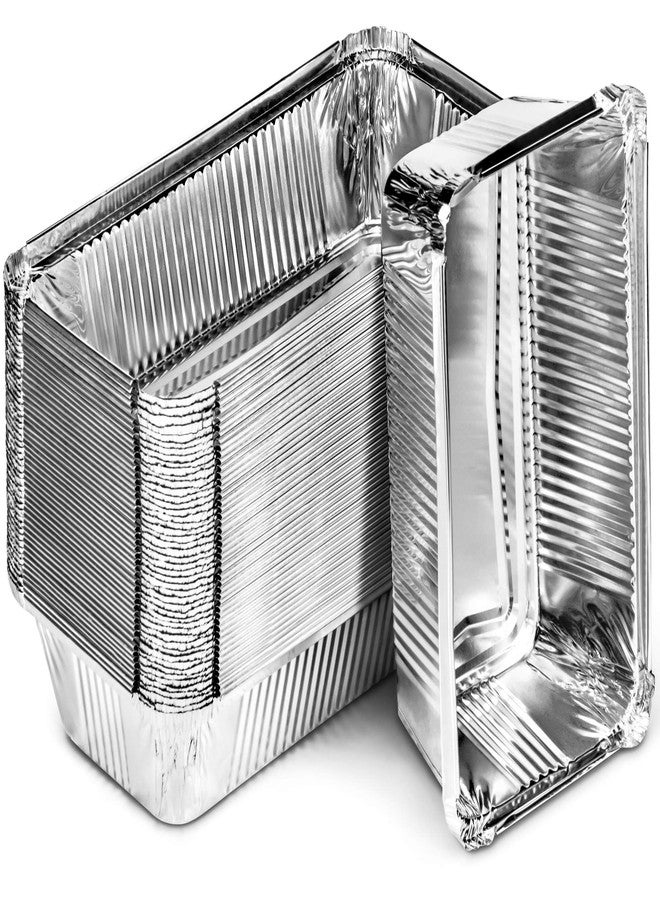 DecorRack 40 Bread Loaf Pans 8.5 x 4.5 Inch 2 Lb Aluminum Foil Pans Food Storage Container, For Cooking, Baking, Storing, Meal Prep Homemade Bread Pans (40 Pack) - Image 1