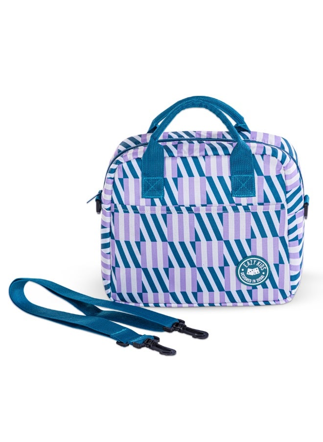 Eazy Kids Eazy Kids Stripes Lunch Bag - Blue  - Image 5