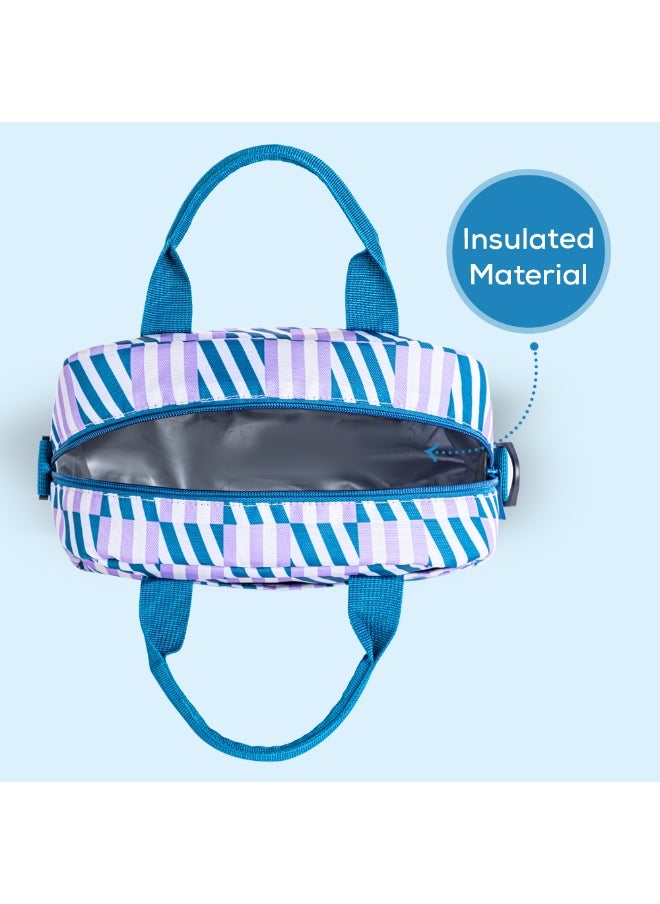 Eazy Kids Eazy Kids Stripes Lunch Bag - Blue  - Image 3