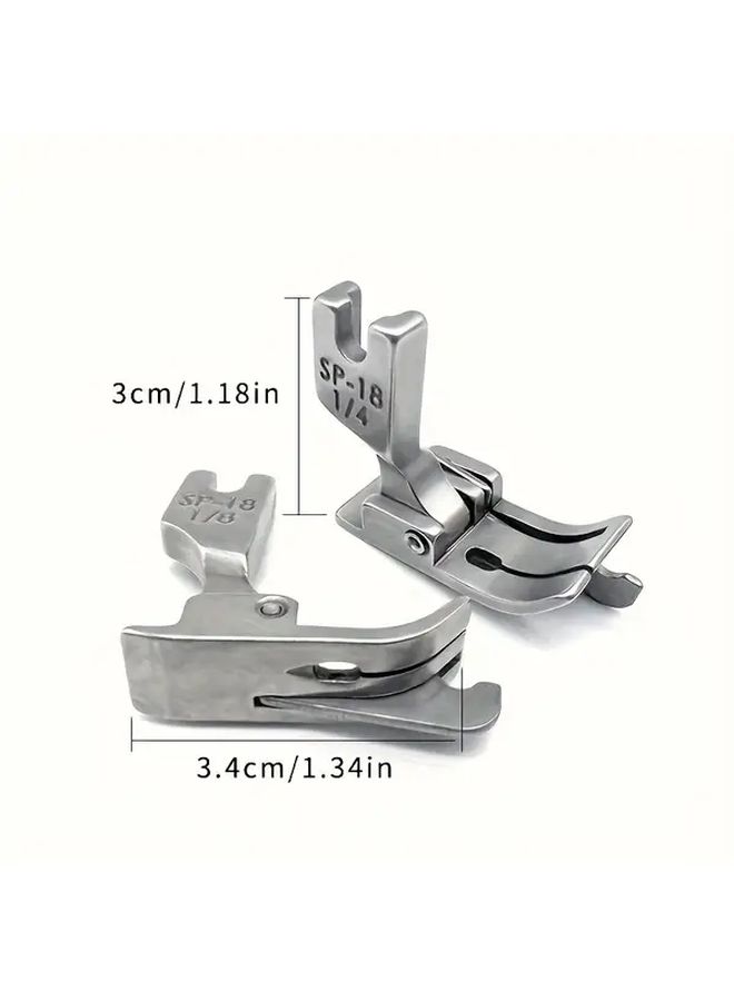 Sewing Machine Hinge Foot Set With 1 16 1 8 1 4 Inch Feet And Thumb Screws Dark Grey - Image 3
