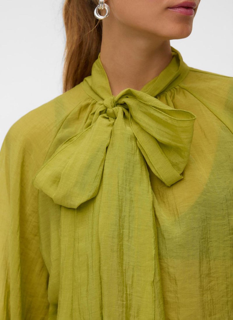 VERO MODA VMKEHLANII Long Sleeve Ruffle Scarf Top - Image 4