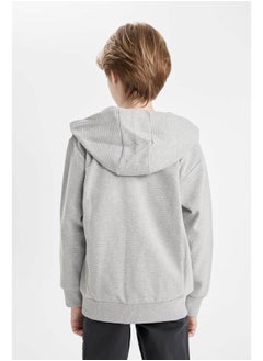 DeFacto Boy Regular Fit Hooded Long Sleeve Knitted Cardigan  - Image 5