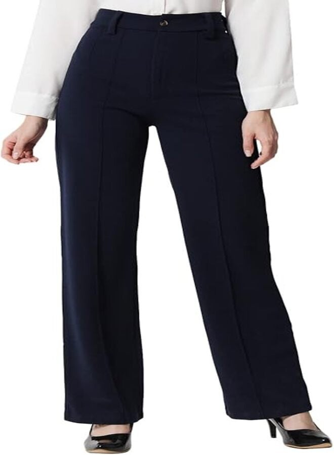 كوتي بنطلون نسائي عادي كاجوال من KOTTY (KTTWOMENSPANT151_أزرق داكن_32) - Image 1