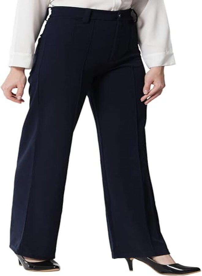 كوتي بنطلون نسائي عادي كاجوال من KOTTY (KTTWOMENSPANT151_أزرق داكن_32) - Image 3