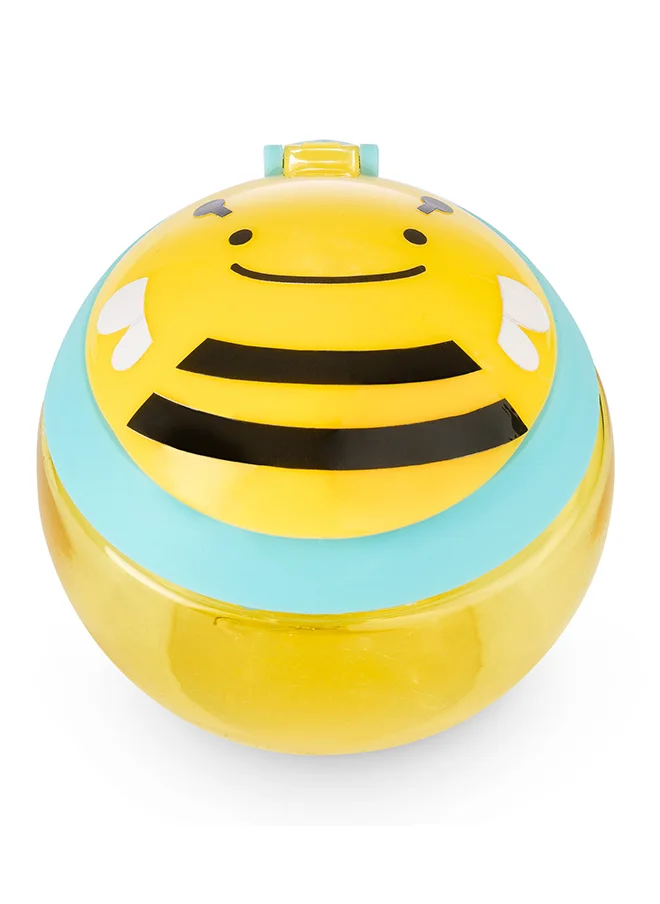 سكيب هوب Zoo Snack Cup - Bee - Spill-Resistant Snack Container for Toddlers