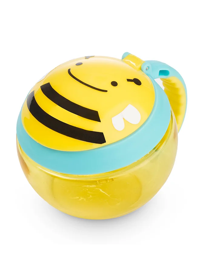 سكيب هوب Zoo Snack Cup - Bee - Spill-Resistant Snack Container for Toddlers