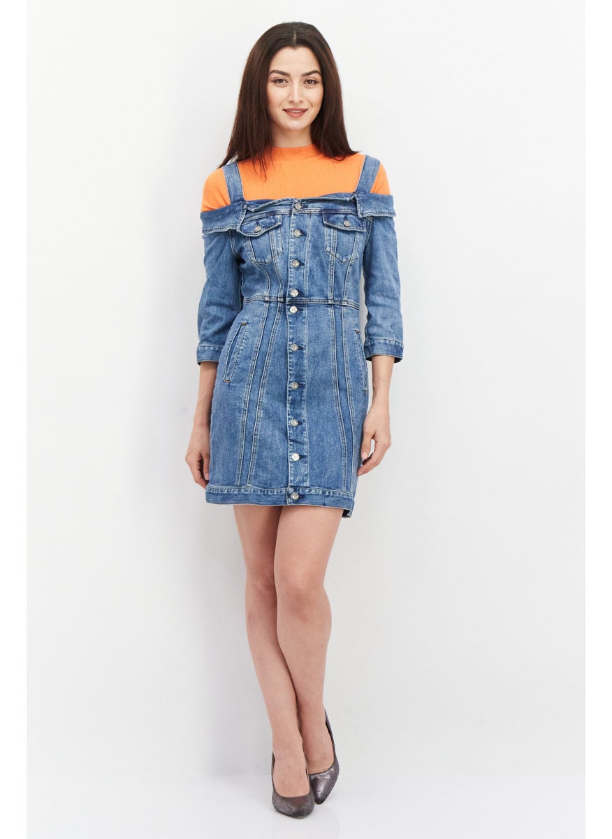 Women 2 In 1 Denim Mini Dress, Blue - pzsku/Z103BE9E91FE4769B76E2Z/45/_/1728397310/5af05dcf-0346-454f-859f-9d850abe360c