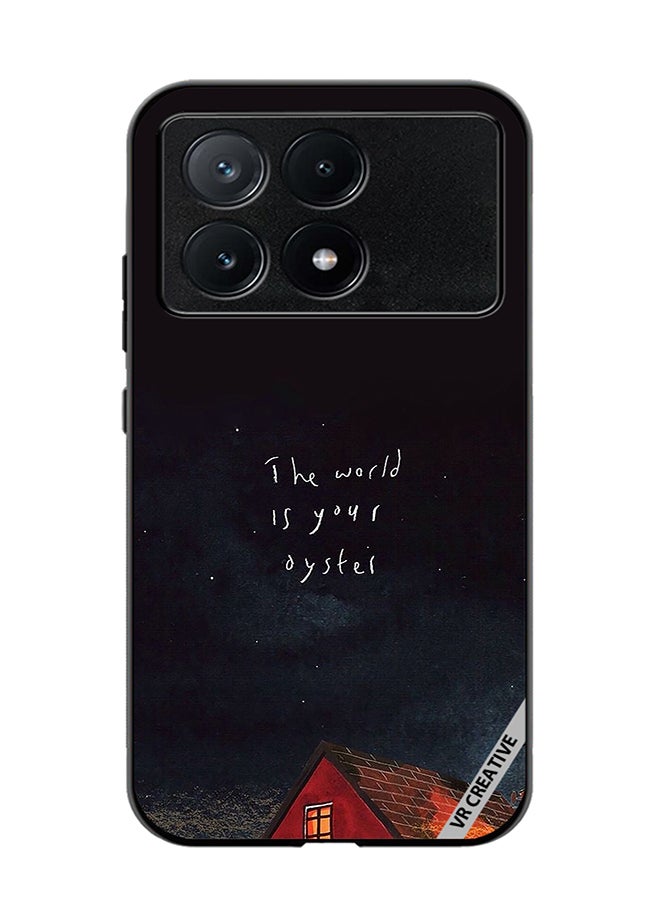 VR CREATIVE Protective Case Cover For Xiaomi Poco X6 Pro The World Is Your Oyster Design Multicolour - Image 1