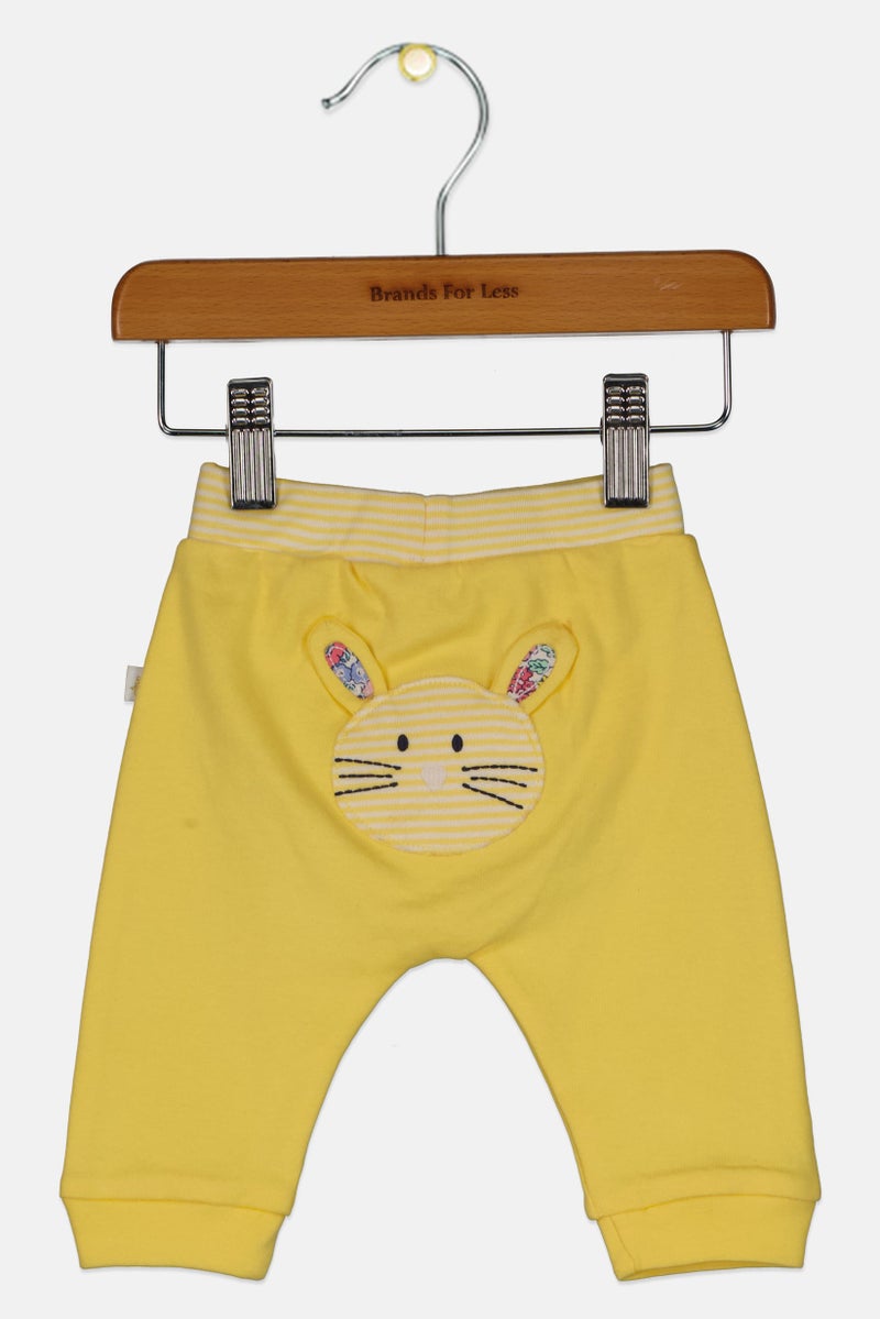 Hamleys Toddlers Boy Drawstring Solid Jogger Pants, Yellow - Image 2